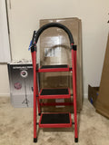 3-Step Folding Ladder - Lightweight, Safe &  Compact
